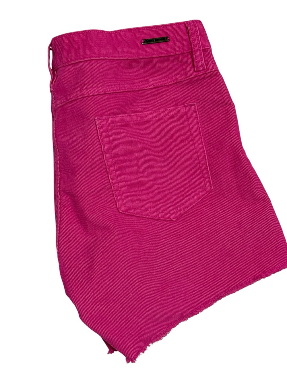 Carve Oahu Dark Pink Frayed Hem Cotton Shorts Size 8 - Picture 6 of 10